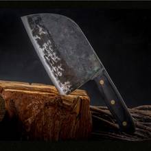 Qing-cuchillos de cocina forjados hechos a mano, cuchillo de carnicero de acero con alto contenido de carbono, mango Tang completo, cuchillo de cocina para cortar huesos 2024 - compra barato