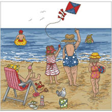 Patrones de punto de cruz para vacaciones en la playa, 11CT, 14CT, 18CT, Kits de punto de cruz chino, juegos de costura bordada 2024 - compra barato