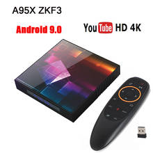 A95X F3 Android 9,0 приставка для ТВ смарт-приставка для ТВ приставка android Tv 4 Гб 64 Гб оперативной памяти, 32 Гб встроенной памяти, процессор Amlogic S905X3 андроидный телевизионный блок приставка для ТВ медиа-сервер A95X ZKF3 smart Box 2024 - купить недорого