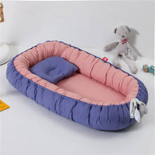 Baby Nest Bed Cot Portable Newborn Crib Travel Bed Infant Cradle Baby Play Mat Nest Bassinet Bumper Kids Soft Crib Bassinet Pad 2024 - buy cheap