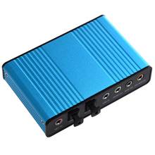 Usb 6 channel 5.1 externo o placa de som spdif 2024 - compre barato