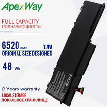 Apexway 6520mAh 48Wh C23-UX32 Bateria Do Portátil para ASUS VivoBook U38N U38K U38DT para ZenBook UX32 UX32A UX32VD UX32LA 7.4V 2024 - compre barato