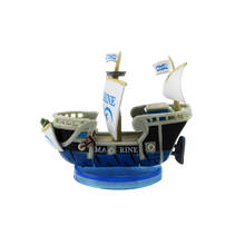 6 см аниме одна деталь мини синяя лодка морской корабль ПВХ фигурка героя мультфильм украшения игрушки 2024 - купить недорого