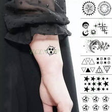 Tatuaje temporal a prueba de agua para hombre y mujer, tatuaje falso de cinco estrellas para mano, brazo, pie, tatuaje Flash para chico y chica 2024 - compra barato