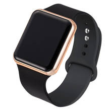Relógio digital de luxo com led, relógio esportivo com pulseira de silicone, para homens e mulheres 2024 - compre barato