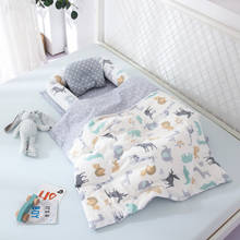 3 шт./компл. детская кроватка-гнездо с одеялом, портативная хлопковая кроватка для малышей, детская кроватка, складная кроватка для сна для малышей 2024 - купить недорого