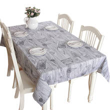 Rural Wood Strips Table Cloth Dinner Rectangular Grey Antiderapant Tablecloth Home Kitchen Tischdecke Decor Desk Table Covers 2024 - buy cheap