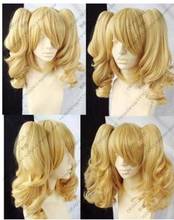 Wig Hot! New Blonde Mixed Cosplay Split -Type Wig And With 2 PigTails Free Shipping 2024 - buy cheap