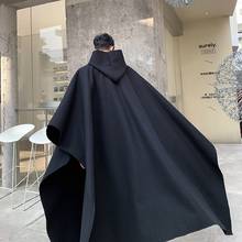 Japonês moda japonesa com capuz, casaco longo com capuz estilo punk gótico, sobretudo 2024 - compre barato