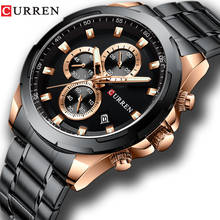 Curren-relógios de pulso de aço masculinos, relógio de marca de luxo, estilo militar, esportivo, à prova d'água 2024 - compre barato