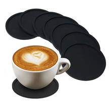 Non-slip Silicone Round Cup Mat Coaster Set Holder Coaster Table Placemats Tea Coffee Cup Mat Kitchen Accessories 2024 - buy cheap