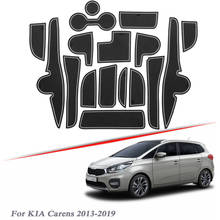 17pcs Car Styling For KIA Carens 2013-2019 Latex Gate slot pad Interior Door Groove Mat Non-slip dust Mat Interior Accessories 2024 - buy cheap