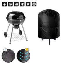 Anti Dust Camping Outdoor Barbecue Cover Waterproof Rain Protective Grill Cover 77x58cm/80x66x100cm Round BBQ Grill Cover 2024 - buy cheap