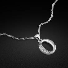 Bisutería de estilo Simple para mujer, collar de plata de ley 925 con diseño colgante de letras O, cadena de clavícula de plata sólida, joyería de plata 2024 - compra barato