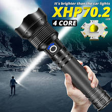 12000lm XHP70.2 High power led flashlight usb rechargeable Outdoor waterproof tactical zoom torch use 18650 or 26650 battery 2024 - buy cheap