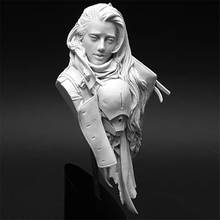 Unpainted Mecha Female Warrior 107mm Resin Bust Assembly Model Figure Resin Kit Bust Colorless Models Self-Assembled Toys 2024 - buy cheap