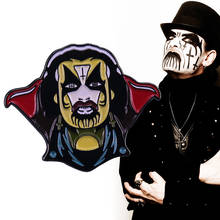 Broche king diamond broche mercypoderoso fate 80, banda black death metal broche escuro 2024 - compre barato