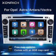 Xonrich 2 din rádio do carro multimídia para opel vectra c zafira b vivaro astra h gj corsa b c d meriva bantara dvd estéreo de navegação 2024 - compre barato