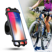 Soporte de teléfono para bicicleta con rotación de 360 °, de silicona, para manillar de motocicleta o bicicleta 2024 - compra barato