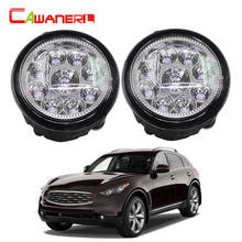 Cawanerl-Luz LED antiniebla para coche, luz de circulación diurna, Azul, Naranja, blanco, CC de 12V, para Infiniti FX50, 5.0L, V8, 2009-2012, 2 uds. 2024 - compra barato