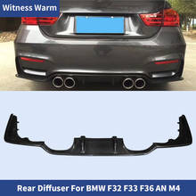 Carbon Fiber Car Rear Bumper Exhaust Diffuser Lip Spoiler Fit for Bmw 4 Series F32 F33 F36 AN M4 Car Body Kit 2024 - buy cheap