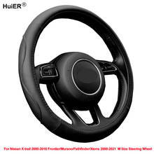 Car Steering Wheel Cover Wrap For Nissan X-trail 2000 - 2016 Frontier Murano Pathfinder Xterra 2000 - 2021 M Size Steering Wheel 2024 - buy cheap