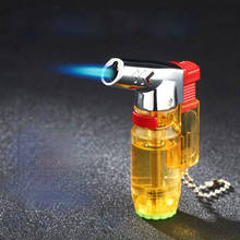 Straight Into The Lighter Creative Inflatable Small Spray Gun  Smoking Accessories Blue Windproof Flame Inflatable Lighter 2024 - buy cheap