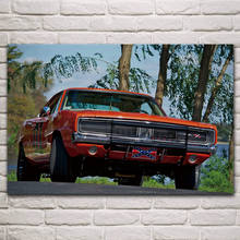 Classic muscle sport car american style vehicle fabric posters on the wall picture home art living room decoration KM437 2024 - buy cheap