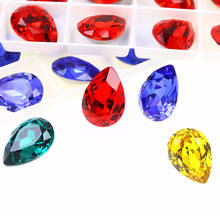 Tear Drop Glitter Strass Rhinestones Teardrop Crystal Stone Diamond K9 Glass Applique Gems For Needlework Nail Art Decorations 2024 - buy cheap