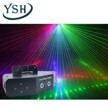 YSH 6 Beam Laser DJ Disco Stage Light RGB Colorful Sound Party Lamps DMX Controller For Family Wedding KTV Bar Effect Lighting 2024 - buy cheap