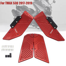 Scooter dianteiro & traseiro apoio para os pés passo pedais pé pegs para yamaha tmax 530 t-max530 sx dx T-MAX tmax530 2017 2018 2019 2024 - compre barato