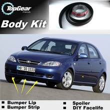 Labios de parachoques para Daewoo Lacetti J200 2002 ~ 2008/tienda Top Gear, alerón para personalización de automóviles/TOPGEAR, Kit de carrode carroque + tira 2024 - compra barato