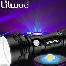 Сверхмощный светодиодный фонарик XHP70.2, USB, тактическая лампа TorchL2, перезаряжаемый аккумулятор 26650, фонарь для кемпинга и рыбалки 2024 - купить недорого