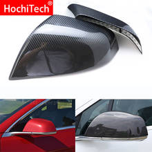 Cubierta de espejo retrovisor de fibra de carbono, tapas de espejo lateral de estilo de coche, alta calidad, para Tesla modelo 3, 2016, 2017, 2018, 2019, 100% 2024 - compra barato