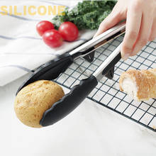 9 Inch Non-Stick Silicone BBQ Grilling Tong Kitchen Utensils Buffet Salad Bread Serving Tong Cooking Clip With Joint Lock 2024 - buy cheap