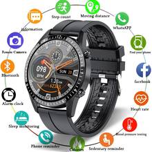Smartwatch esportivo com tela sensível ao toque, relógio inteligente de pulso à prova d'água ip68, conexão bluetooth para android e ios, masculino, 2021 2024 - compre barato