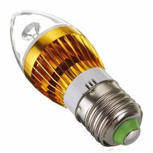 Приглушаемая Светодиодная свеча E27 9 Вт/12 Вт/15 Вт, светодиодная лампа, лампа, теплый/естественный/холодный белый свет, дневной свет, золотистый/серебристый светодиодный светильник 2024 - купить недорого
