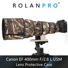 Rolanpro-revestimento para lente de câmera canon slr, camuflagem para canon ef 400mm f/2.8 l usm, capa protetora, armas, roupas 2024 - compre barato