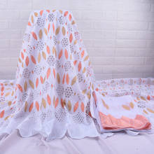 Zhenguexterior-tecido de renda voile suíço, tecido de algodão africano bordado, tecido nigeriano para casamento a2028 2024 - compre barato