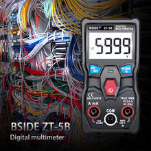 Voltímetro digital ZT-5B, sem fio, amperímetro digital inteligente, alcance automático, verificação rms 2024 - compre barato