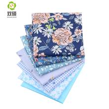 Blue Flower Cotton Tissus Fabric Patchwork Fabric Fat Quarter Bundles Fabric For Sewing Doll Cloths  40*50cm 35pcs/lot 2024 - buy cheap