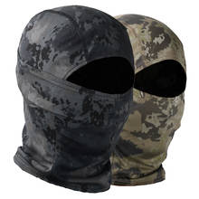 Камуфляж тактическая Балаклава мотоциклетная маска для лица защита для лица для военных игр охотничий шлем Кепка Военная маска для мото черепа 2024 - купить недорого