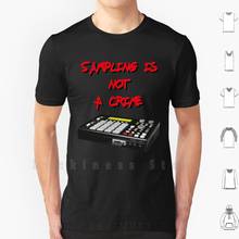 Amostra não é um crime t camisa diy algodão tamanho grande S-6xl mpc amostragem não crime não é um crime hip hop hip hop akai 2024 - compre barato