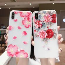 Capa de silicone para celulares xiaomi, macia, para redmi note 9, 8 t, 8 t, 7, mi 11, 9t, 8, 10, 10s, 9a, 9c lite pro, ultra poco, m3, alívio de flores 2024 - compre barato