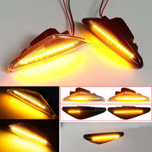 Dinâmico led lado marcador transformar a luz do sinal para bmw x3 f25 x5 e70 x6 e71 e72 indicador pisca lâmpada sequencial 2024 - compre barato