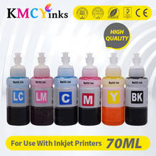 KMCYinks-botella de tinta Rfill para impresora Epson, 6x70ml, L800, L805, L1300, P50, 1390, 1400, 1410, 1500W, PX650, PX660, PX700W, PX800FW 2024 - compra barato