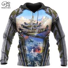 PLstar Cosmos 3D Print Aircrafts Supermarine Spitfir Plan Harajuku Streewear Funny Mens Women Zip Hoodies/Sweatshirt/Jacket/-b17 2024 - buy cheap