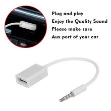 USB Aux Audio Cable Adapter 3.5mm Male Jack Plug to 2.0 Female Car Converter Cord OTG Cable Decode Function 2024 - buy cheap