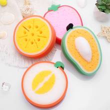 Healifty 4pcs Cute Fruit Shape Bath Sponge For Body Cleaning Sponges Scrubbers Bathing Tools Baby Kids Children Shower Sponge 2024 - buy cheap