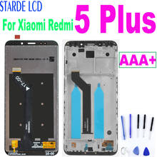 Pantalla LCD AAA + para Xiaomi Redmi 5 Plus, montaje de digitalizador de pantalla táctil de 10 puntos + Marco, cristal MEG7 2024 - compra barato